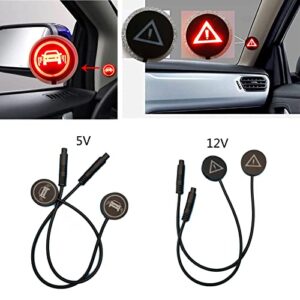 2Pcs Vehicle Car Blind Spot Detection System Bsd Warning Light Alarm Safety Driving Car Alarm Sensor Distance Assist