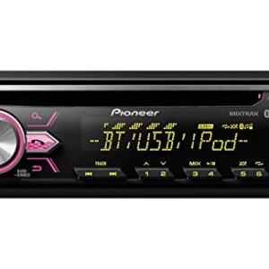 Pioneer DEH-S4120BT in Dash CD AM/FM Receiver with MIXTRAX, Bluetooth Dual Phone Connection, USB, Spotify, Pandora Control, iPhone and Android Music Support, Smart Sync App