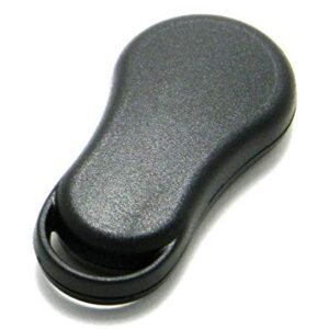 Replacement Case Compatible With Chrysler & Dodge 4-Button Key Fob Remote (FCC ID: GQ43VT9T, P/N: 04759008)