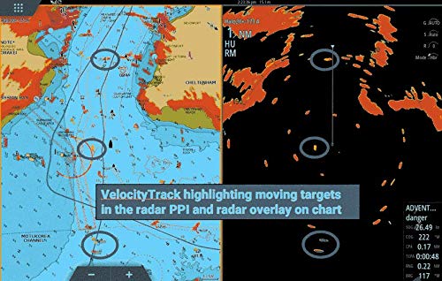 Simrad HALO20+ 36 NM 20-inch Pulse Compression Radar, 60 RPM, with Collision Avoidance and VelocityTrack, Dual Range Doppler Technology Built-in