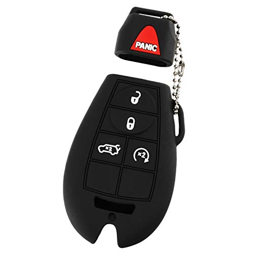 Key Fob Keyless Entry Remote Cover Protector for Jeep Dodge Chrysler (M3N5WY783X, IYZ-C01C, M3N32297100, Fobik)