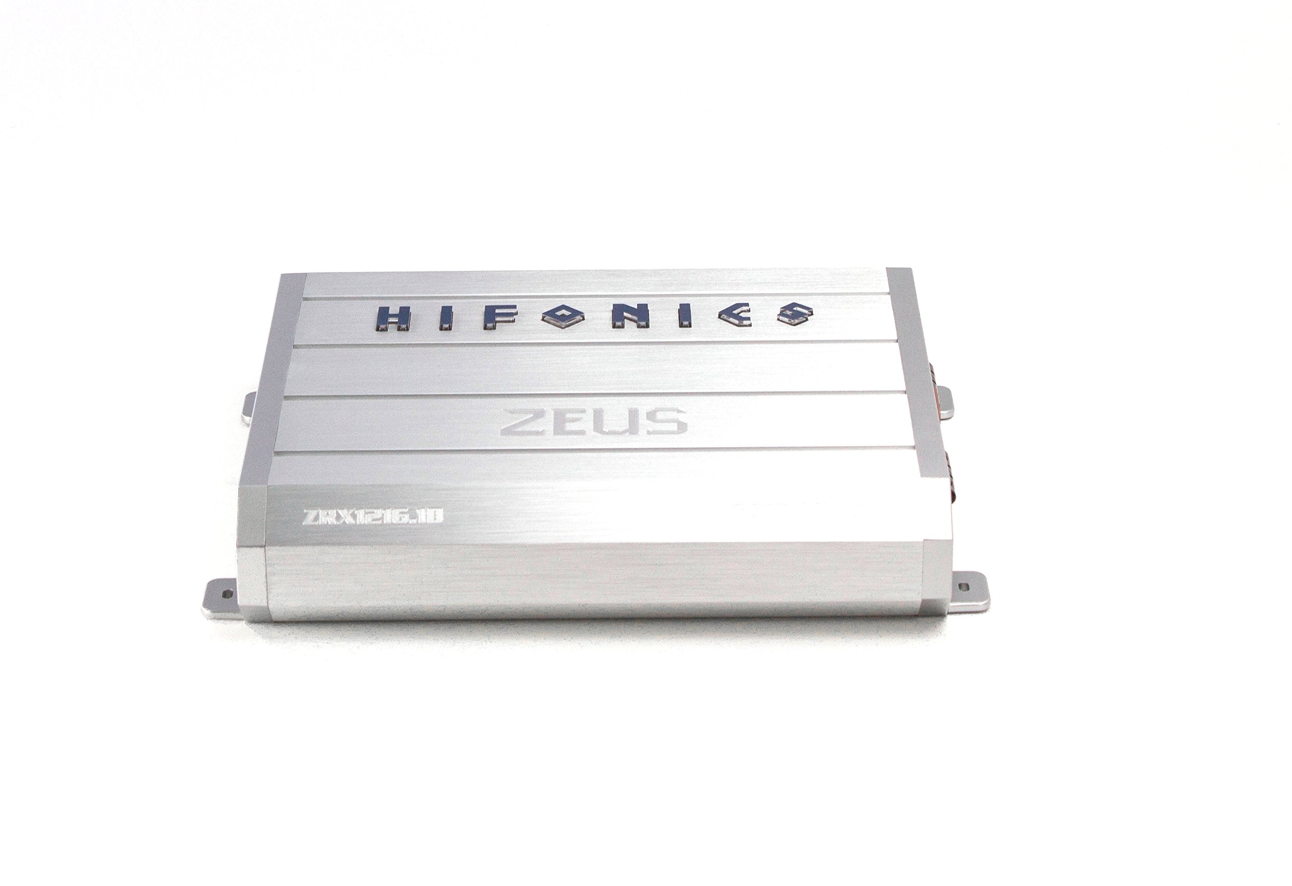 Hifonics ZEUS ZRX1216.1D Amplifier – 1200 Watt, Super Class D, Mono, Auto On, Nickel Plated, Remote Control, Aluminum Heat Sink