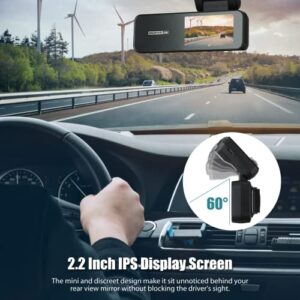 Miofive Car Dash Cam with GPS and Speed – 4K Front Dash Camera with 5G WiFi, 2160P UHD Recorder, Built-in 64G eMMC Storage, Night Vision, G-Sensor, Motion Detection and Parking Mode with Time Lapse