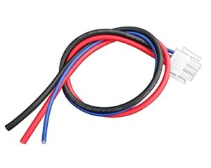 anyqinsog 3-pin power wiring harness plug compatible with mtx thunderform built in amplifier amp auto stereo repair wiring harness