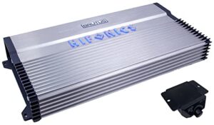 hifonics bxx6000.1d 6000 watt rms 1-channel monoblock d class amplifier brutus car audio, silver