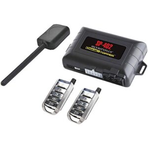 crimestopper sp-402 car alarm with remote start, keyless entry and engine disable,black