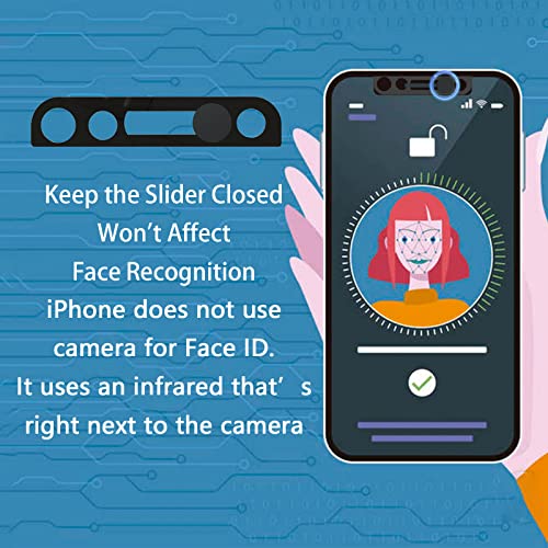 EYSOFT Camera Lens Cover Compatible for iPhone 12 Pro Max Bundled with iPhone Front Camera Cover Protect Privacy and Security But Not Affect Face Recognition