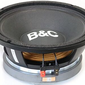 B&C B and C 10" Mid Bass Super Power Woofer, Black