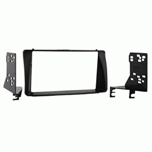 carxtc double din install car stereo dash kit for a aftermarket radio fits 2003-2008 toyota corolla trim bezel is black