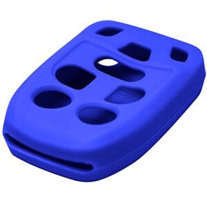 Keyless2Go Replacement for New Silicone Cover Protective Case for Select Honda Remote Keys with FCC N5F-A04TAA - Blue