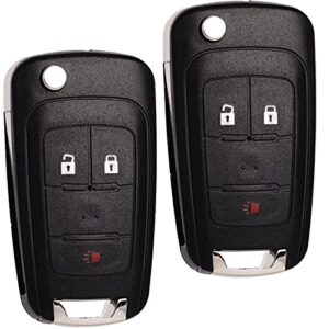 remote key fob replacement fits for gmc terrain 2010-2020 2021 chevy equinox 2010-2019 sonic 2012-2017 spark 2016-2017 trax 2015-2018 buick encore 2014-2018 keyless entry remote oht01060512 3-btn