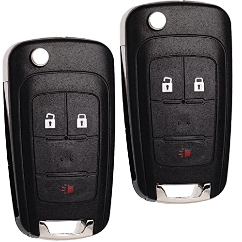 Remote Key Fob Replacement Fits for GMC Terrain 2010-2020 2021 Chevy Equinox 2010-2019 Sonic 2012-2017 Spark 2016-2017 Trax 2015-2018 Buick Encore 2014-2018 Keyless Entry Remote OHT01060512 3-btn