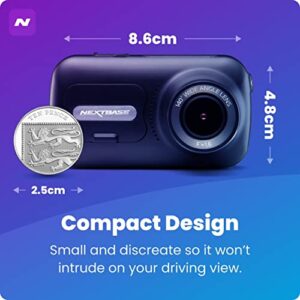 Nextbase 322GW Dash Cam - Full 1080p/60fps HD Recording in Car Camera - Wi-fi GPS Bluetooth App Enabled - Parking Mode - Night Vision - Loop Recording - Automatic Power and Crash Detection