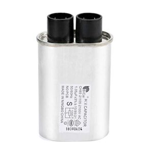 universal microwave oven high voltage capacitor 1.05 mfd uf compatible and replace for ge samsung lg media hair amana kenmore mayta and whirlpool