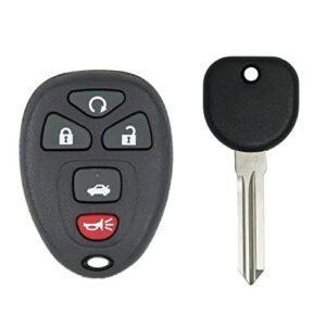 keyless2go replacement for new keyless entry remote start car key fob for 22733524 kobgt04a with new uncut transponder ignition car key circle plus b111