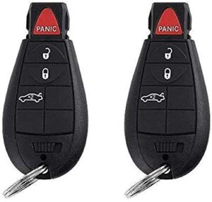 pack of 2 key fob replacement mushan remote control key fits for chrysler 300 2008-2010 fob,for dodge challenger 2008-2010,for dodge charger 2008-2010,for dodge magnum 2008