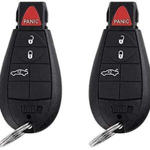 Pack of 2 Key Fob Replacement Mushan Remote Control Key Fits for Chrysler 300 2008-2010 Fob,for Dodge Challenger 2008-2010,for Dodge Charger 2008-2010,for Dodge Magnum 2008
