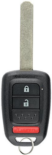 KeylessOption Keyless Entry Remote Fob Uncut Ignition Car Key for Honda Fit CR-V HR-V Crosstour