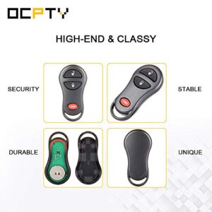 OCPTY 1 X Flip Key Entry Remote Control Key Fob Replacement for j eep for Cherokee for Grand Cherokee for Dodge for Dakota for Durango for Ram 1500 for Ram 2500 for Ram 3500 56045497 3 Buttons 315 Mhz