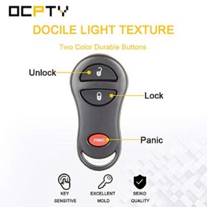 OCPTY 1 X Flip Key Entry Remote Control Key Fob Replacement for j eep for Cherokee for Grand Cherokee for Dodge for Dakota for Durango for Ram 1500 for Ram 2500 for Ram 3500 56045497 3 Buttons 315 Mhz