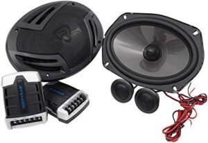 pair rockville rv69.2c 6×9 component car speakers 1000 watts/220w rms cea rated, black