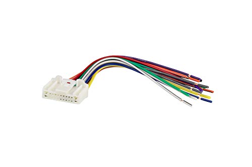 Scosche NN04RB Compatible with 2007-Up Nissan Power/Speaker Connector / Wire Harness for Re-installing the Factory Stereo with Color Coded Wires white XL