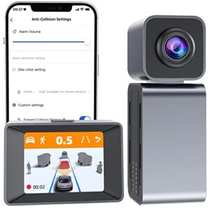 minieye ai collision avoidance device – 1944p smart dash cam with adas, 140° wide angle front dash camera with sony starvis sensor, collision, lane departure warning, night vision, app ota update