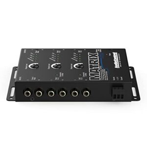 AudioControl Matrix Plus Black Six Channel Line Driver with Remote Level Control Input