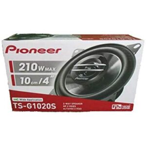 PIONEER TS-G1020S 420 Watts Max Power 4" 2-Way G-Series Coaxial Full Range Car Audio Stereo Speakers with ALPHASONIK Earbuds