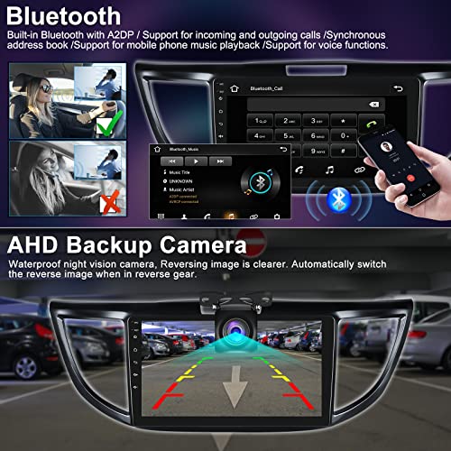 UNITOPSCI 2G 32G Android 11 Car Stereo for Honda CRV 2012 2013 2014 2015 2016 Wireless Apple CarPlay Android Auto 9” Touch Screen GPS Navigation WiFi HiFi Bluetooth FM Car Radio with Backup Camera