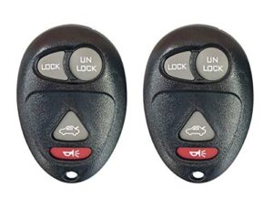 new replacement remote keyless entry key fob clicker control alarm for buick 2001-2005 century 2002-2007 rendezvous l2c0007t;by auto key max (pair)