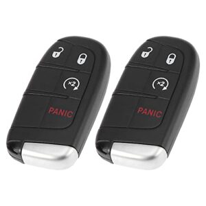 x autohaux 2pcs 433mhz replacement keyless entry remote car key fob for dodge durango 2014-2018 for dodge journey 2011-2018