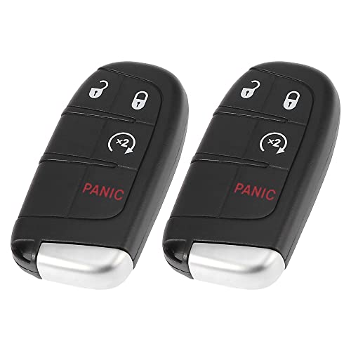 X AUTOHAUX 2pcs 433Mhz Replacement Keyless Entry Remote Car Key Fob for Dodge Durango 2014-2018 for Dodge Journey 2011-2018