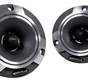 Rockville Pair X6.5C Competition 6.5" 1000W Component Speakers/Titanium Tweeters, black,silver