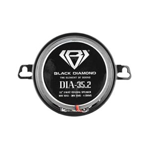 BLACK DIAMOND DIA-35.2 3.5" Coaxial Speaker Car Audio 2 Way 4-Ohm 60 Watts (2 Speakers)