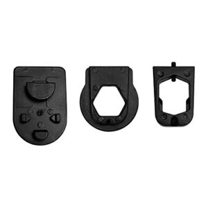 master tailgaters rear view mirror three metal bracket adapters for volkswagen, audi, dodge, ford, honda