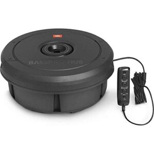 JBL BassPro Hub 11" Spare Tire Subwoofer w/Enclosure and Built-in Amplifier (Renewed)