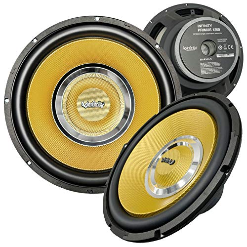 Infinity Primus 1200 12" Inch 2400W Car Audio Subwoofer High Performance Sub (Infinity Primus 1200=X1)