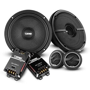 ds18 zxi-62c 6.5″ 2- way car audio component speaker system with kevlar cone – 240 watts 4-ohm – set of woofer, crossover & tweeter