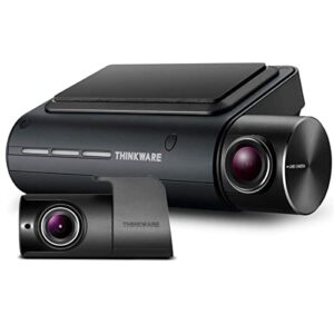 thinkware q800pro dual dash cam front and rear camera for cars, 1440p, dashboard camera recorder with g-sensor, car camera w/sony sensor, parking mode, wifi, gps, night vision, loop recording, 32gb