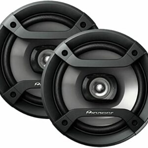Package 2 Pairs of Pioneer TS-F1634R 6.5" Peak 200W 2-Way Speakers + Audiotek AT-980BT AM/FM/MP3 Playable w/ Bluetooth/USB/AUX/SD/CD Car Stereo Receiver