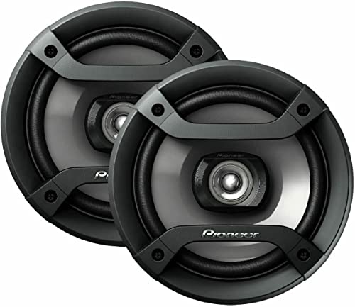 Package 2 Pairs of Pioneer TS-F1634R 6.5" Peak 200W 2-Way Speakers + Audiotek AT-980BT AM/FM/MP3 Playable w/ Bluetooth/USB/AUX/SD/CD Car Stereo Receiver