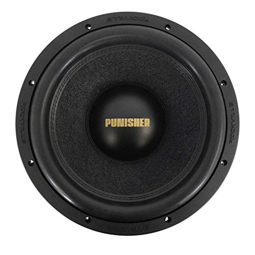 Rockville Punisher 12D1 12" 5600w Peak Car Audio Competition Subwoofer Dual 1-Ohm Sub 1400w RMS CEA Rated