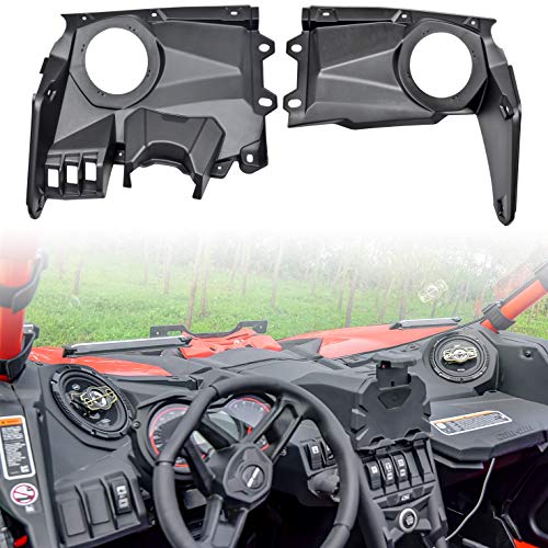 SAUTVS Front Dash Speaker Mount for Can Am X3, Front 6.5 inch Speaker Enclosure Panels for 2017-2022 Can-Am Maverick X3 / X3 Max Stereo System Accessories