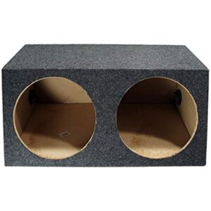 Kicker Bundle Compatible with Universal Vehicle 43C124 Dual 12" Loaded Sub Box Enclosure