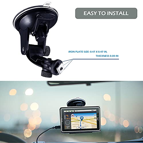 Collyon Windshield Mount，Car Windshield Suction Cup Camera Mount for 7 inch Display Monitor of Backup Camera