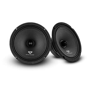 2 x black diamond car audio 6.5″ mid-range bullet speakers 240w 4 ohm dia-cm6.4b