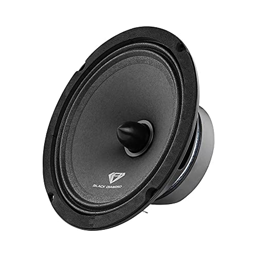 2 x Black Diamond Car Audio 6.5" Mid-Range Bullet Speakers 240W 4 Ohm Dia-CM6.4B