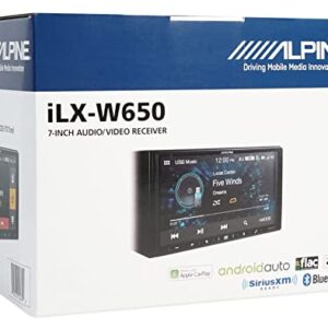 ALPINE iLX-W650 7" Digital Media Bluetooth Carplay Receiver+License Plate Camera