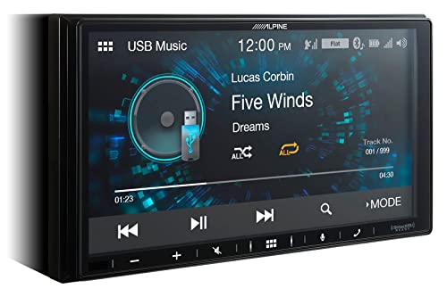 ALPINE iLX-W650 7" Digital Media Bluetooth Carplay Receiver+License Plate Camera